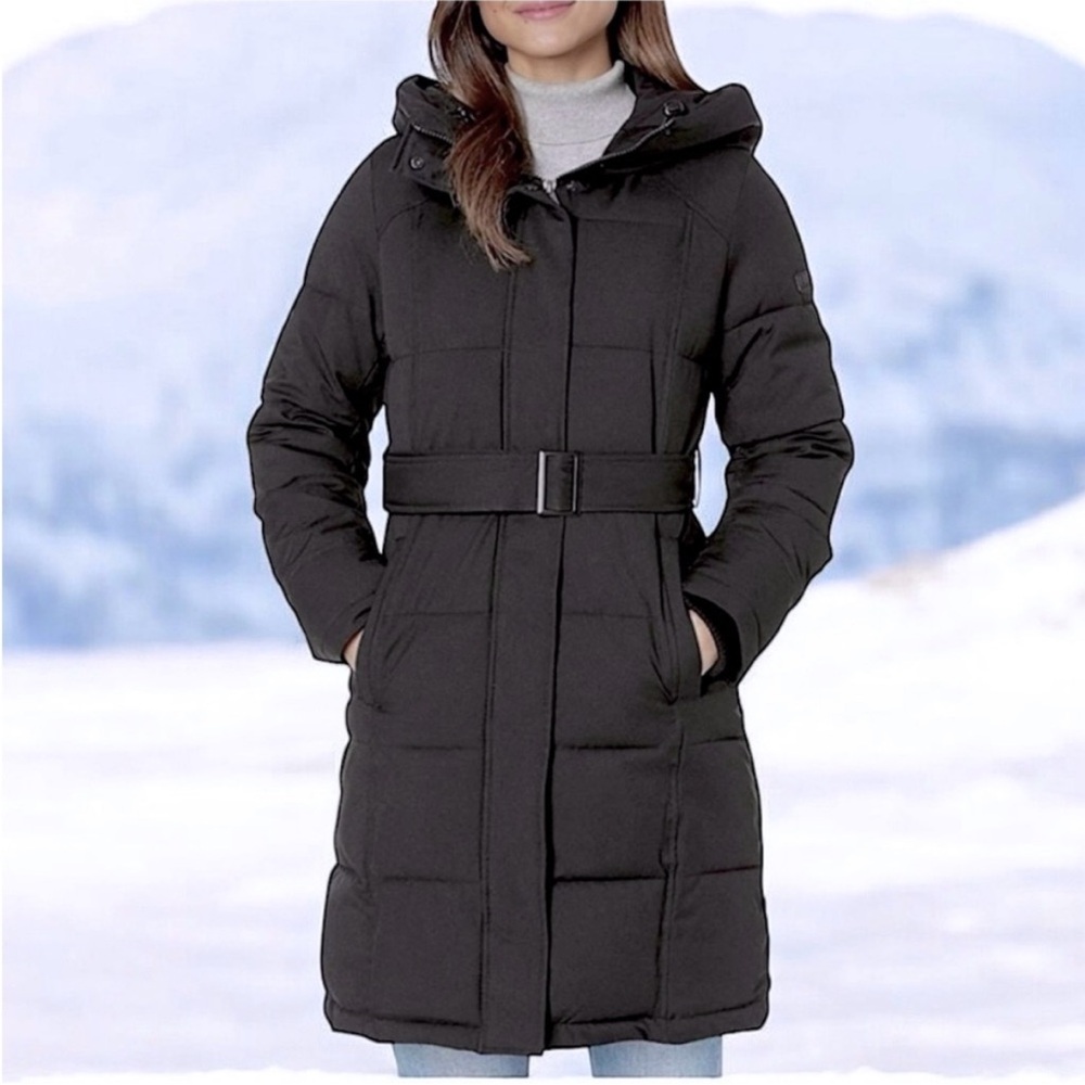 Sam Edelman Black Belted Puffer Jacket